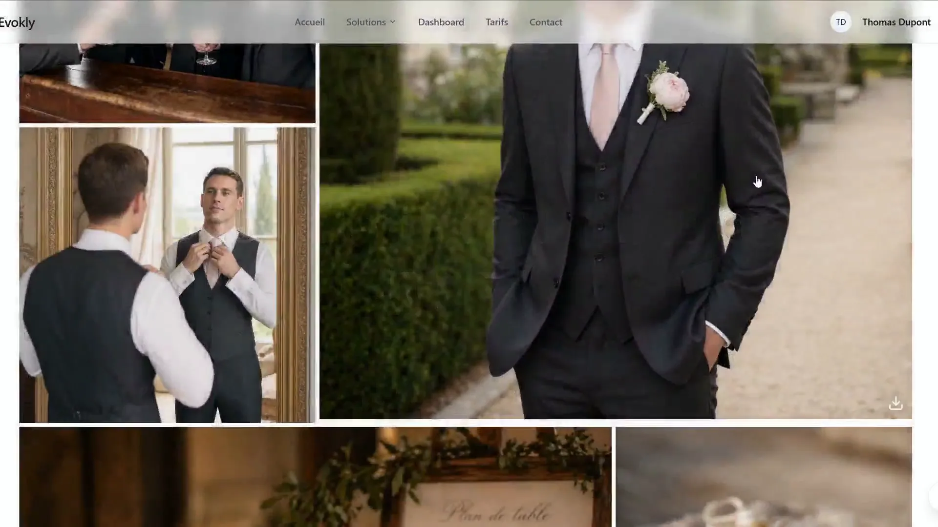 Galerie Evokly d'un mariage : les photos de tous les invités réunies